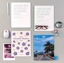(패키지훼손)2026 아르디움 빅먼슬리 플래너 블루밍
