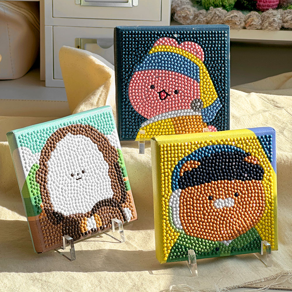 순덕이 명화패러디 캔버스 보석십자수 (랜덤발송)