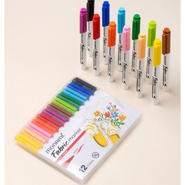 패브릭 마카 12색 세트