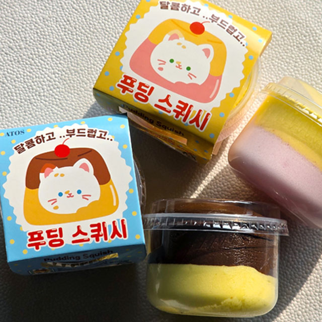 달콤하고 부드럽고 푸딩 스퀴시 (랜덤발송)