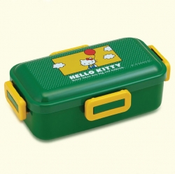 헬로키티 올드스쿨 돔형 1단 사면 결착 도시락 530ml