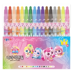 프린세스 캐치티니핑6  나라색연필 16색