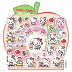 헬로키티 후르츠 카페 미니 말랑 스티커