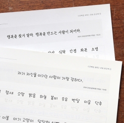 글씨를 쓰다 _교보손글씨 대회 수상작 (6가지 글씨체 연습 교정 노트) 어른 학습지⑥