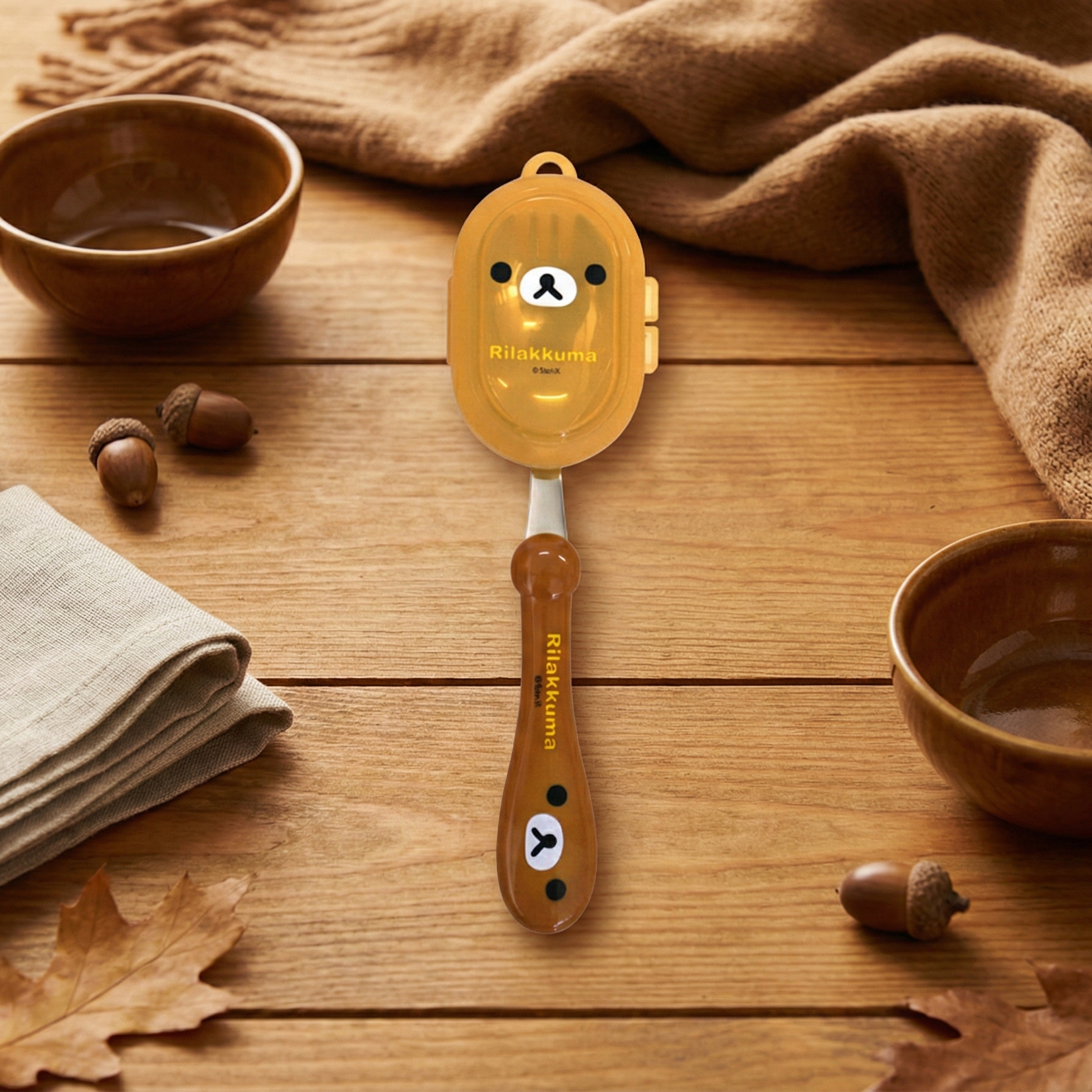 리락쿠마 얼굴 편한 스푼