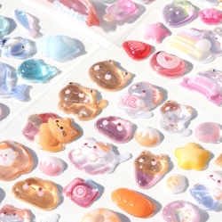 해피 스마일 워터 드롭 스티커 (랜덤발송)