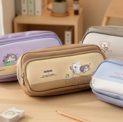 이리눕개 투포켓 대용량 필통 (랜덤)