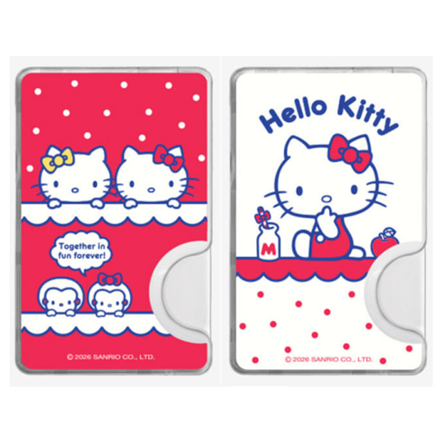 헬로키티 도트 2장 수납 맥세이프 카드 슬롯