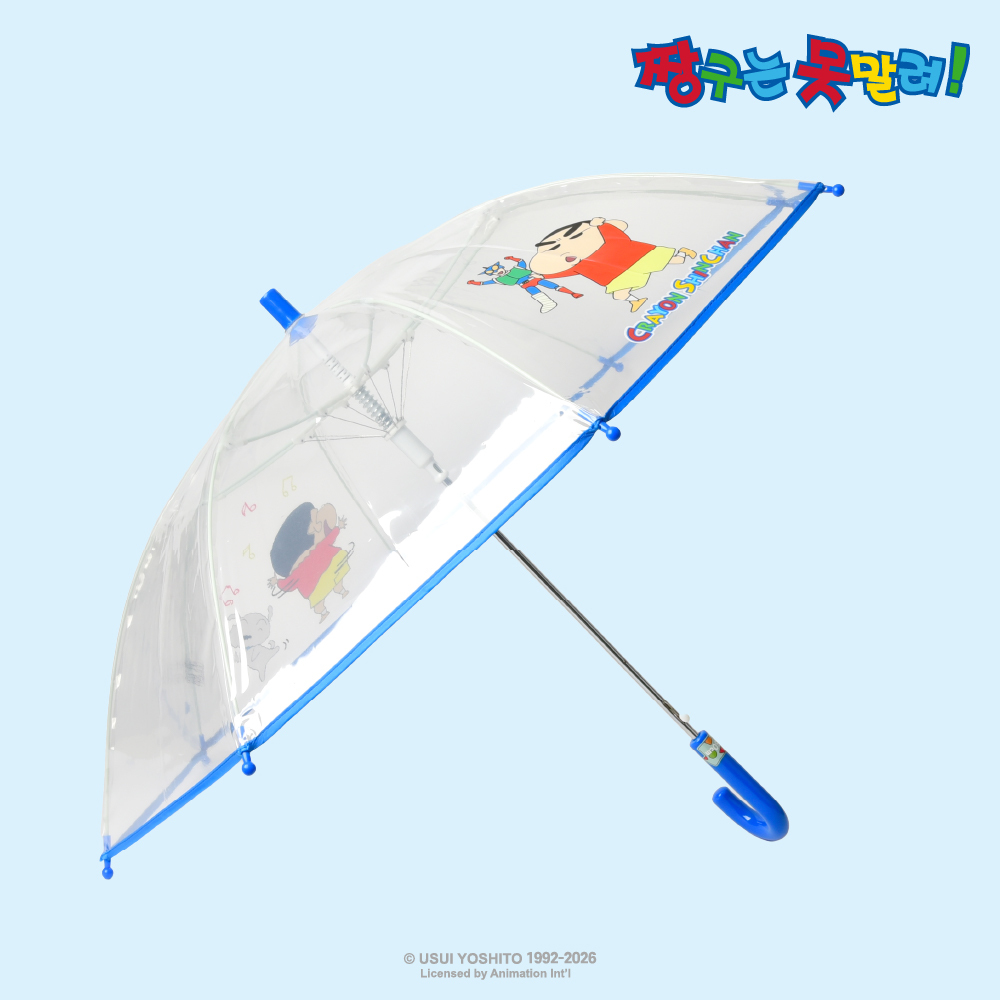 울랄라 짱구 투명 장우산 50cm