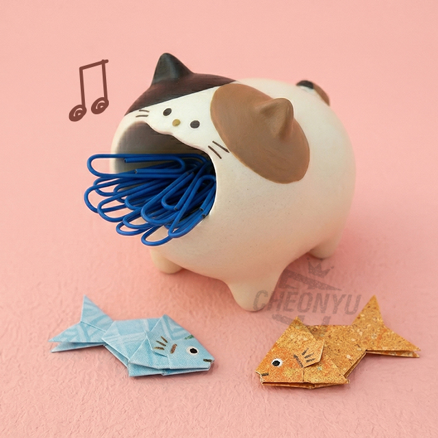 배고픈 애니멀 고양이 클립 홀더