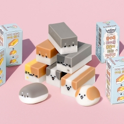 쓸수록 귀여운 동물이 되는 지우개 (36개 1세트)