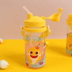 아기상어 심플 끈달린 빨대물통 350ml