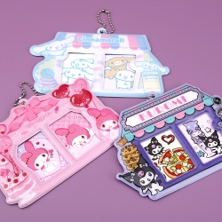 산리오 증명사진 홀더 키링