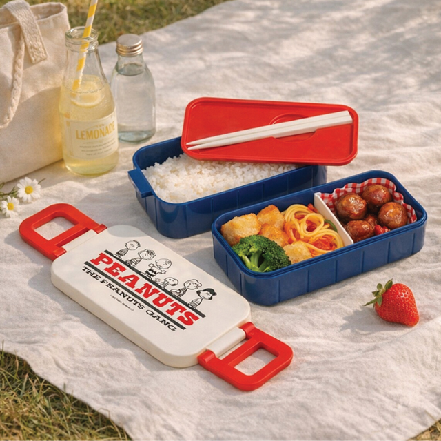 피너츠 프렌즈 2단 도시락 (젓가락 포함)