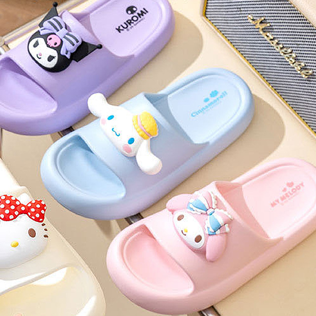 산리오 큐티 페이스 슬리퍼