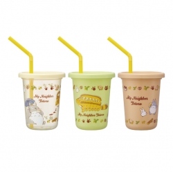 토토로 고양이버스 스트로 텀블러 3P 세트 230ml