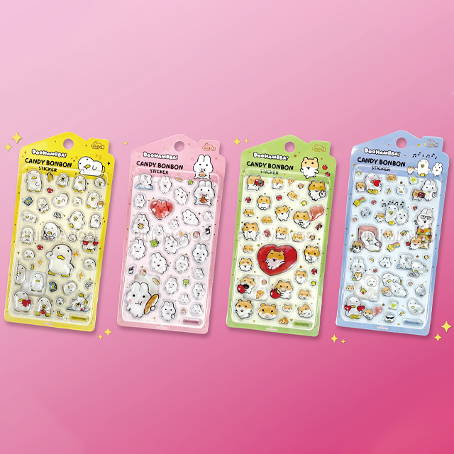 두햄빠 캔디 봉봉 스티커 (랜덤)