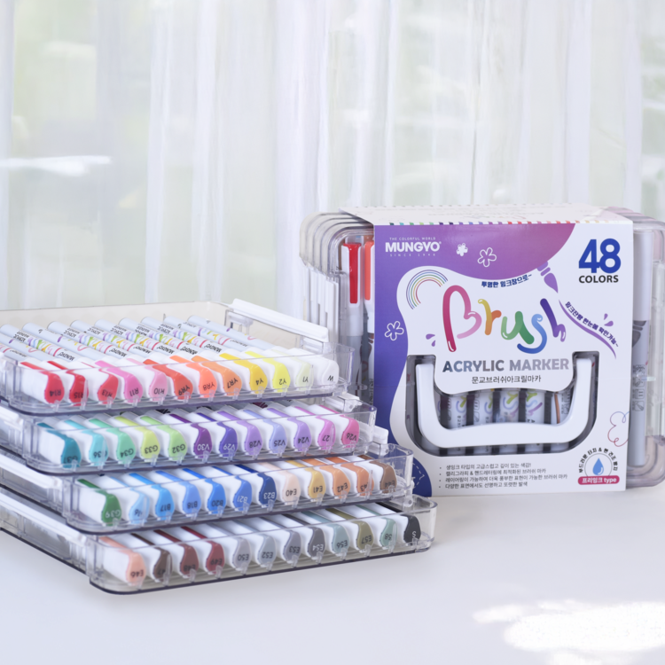 브러쉬 아크릴 마카 48색