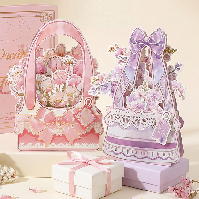 플라워 바스켓 3D 입체카드