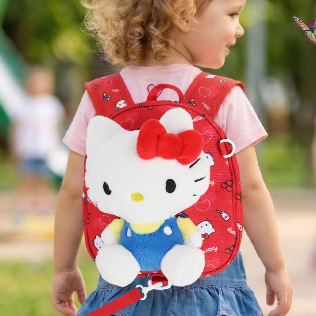 헬로키티 반입체 미아방지 가방_레드