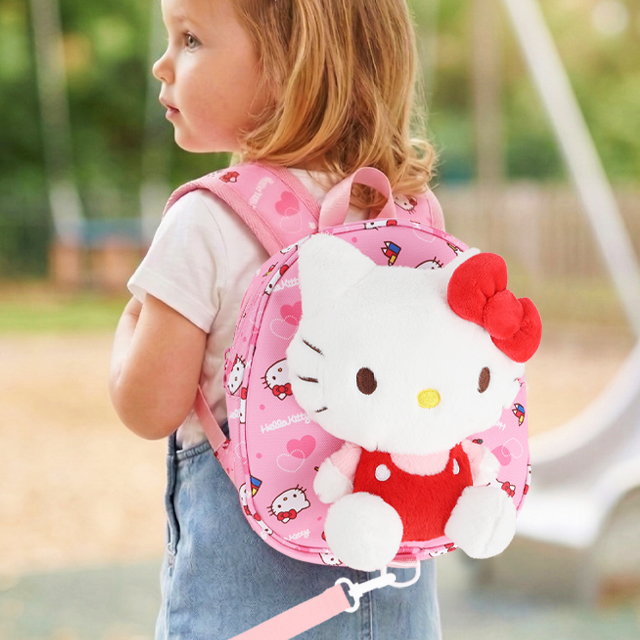 헬로키티 반입체 미아방지 가방_핑크