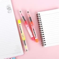 에스더버니 생잉크형광펜 3개입(노랑, 핑크, 오렌지)