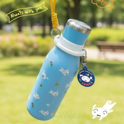 흰둥이 키링 스트랩 텀블러 세트