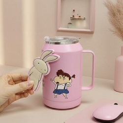 짱구는못말려 오프너 마그넷 자이언트 스텐 머그_유리와 토끼