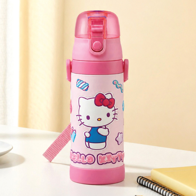 헬로키티 마슈구미 3D 원터치 스테인레스 보틀 480ML