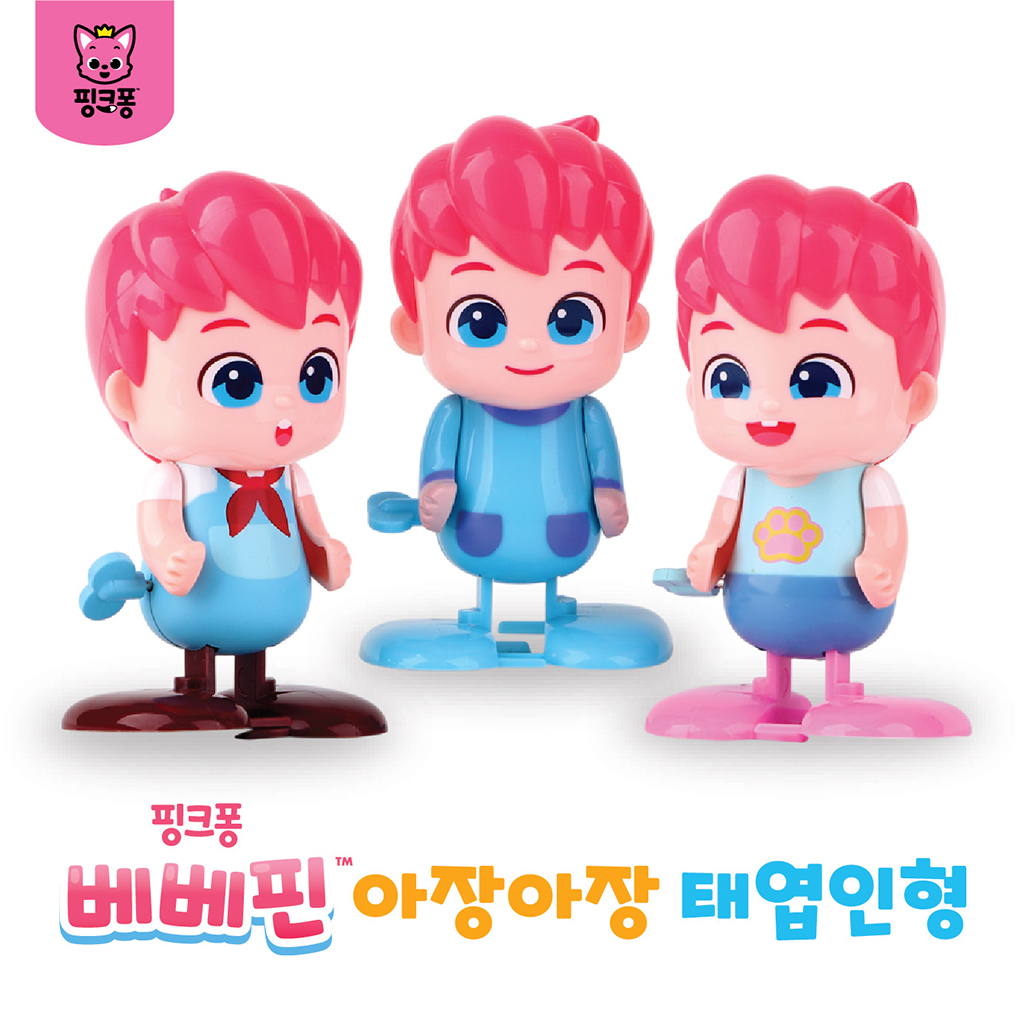핑크퐁 베베핀 아장아장 태엽인형 (6개 1세트)