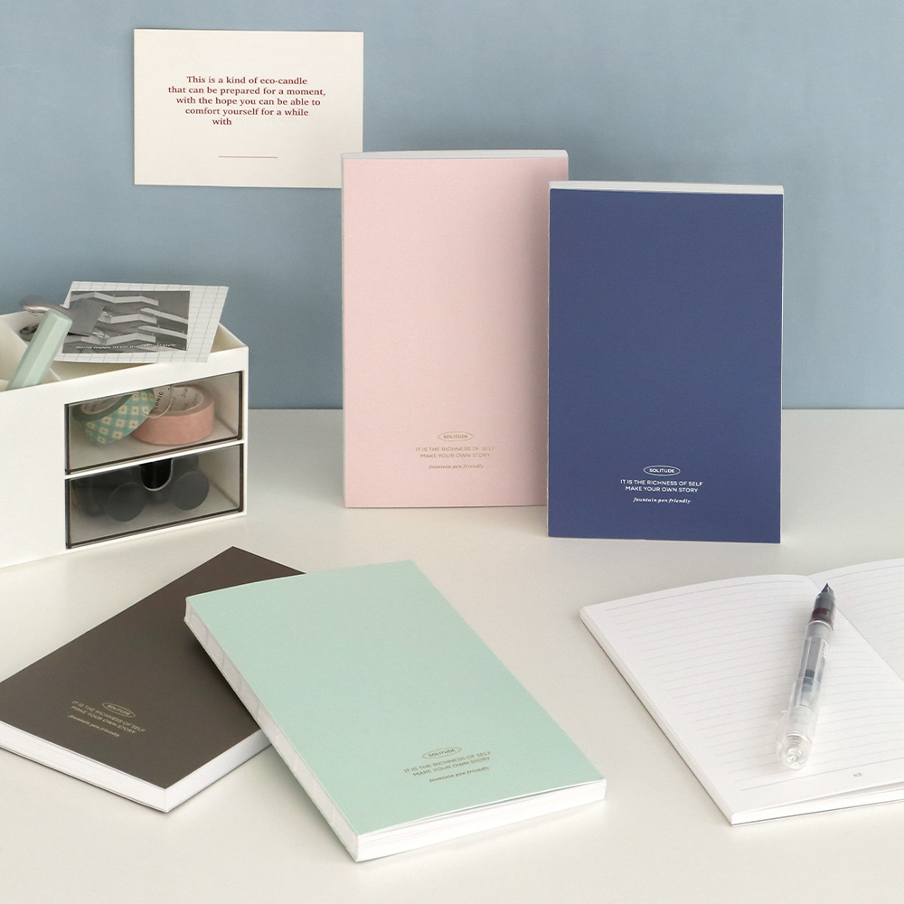 솔리튜드 B6 필사 라인노트 유선 줄 만년필