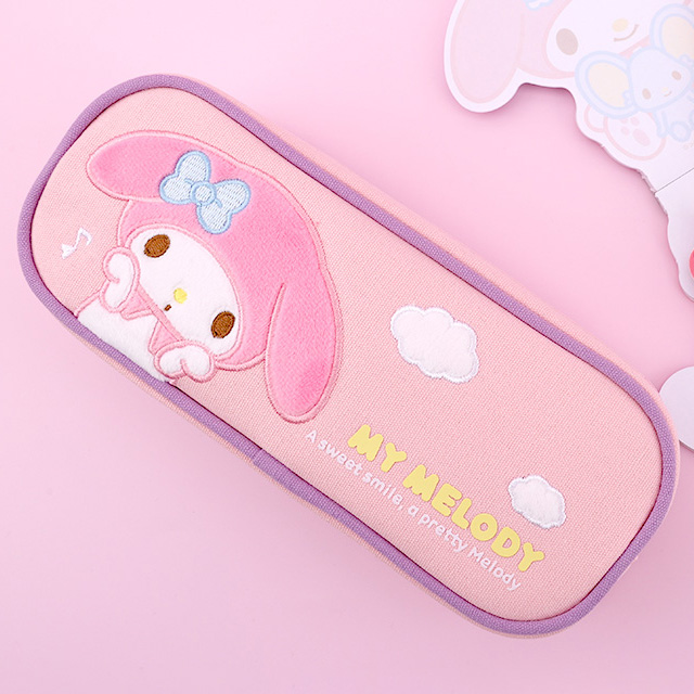 마이멜로디 면 아플리케 필통