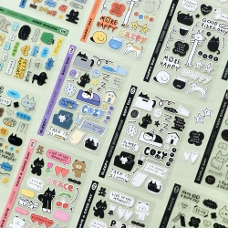 두들 데일리 데코 스티커팩 다이어리 다꾸 리무버블 