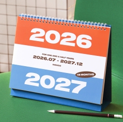 (26-27) 기본 18개월 탁상 달력 (26년 7월-27년 12월)