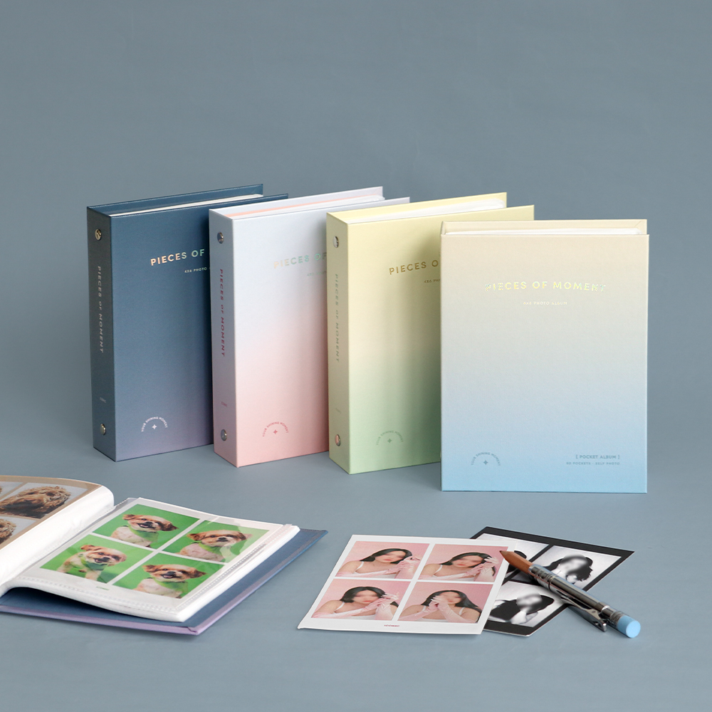 모멘트 4x6 1단 포켓 사진앨범 80장 네컷 포토북