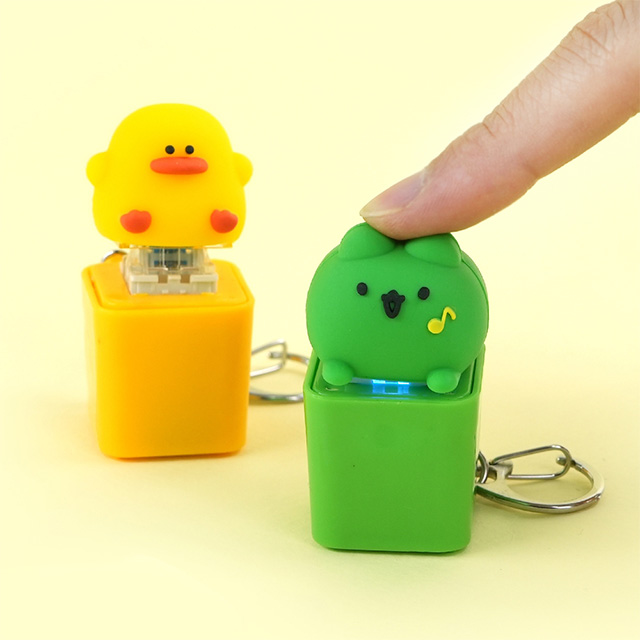 피규어 키캡 LED 키링 (랜덤)