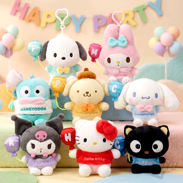 산리오 파티 가방고리 13cm