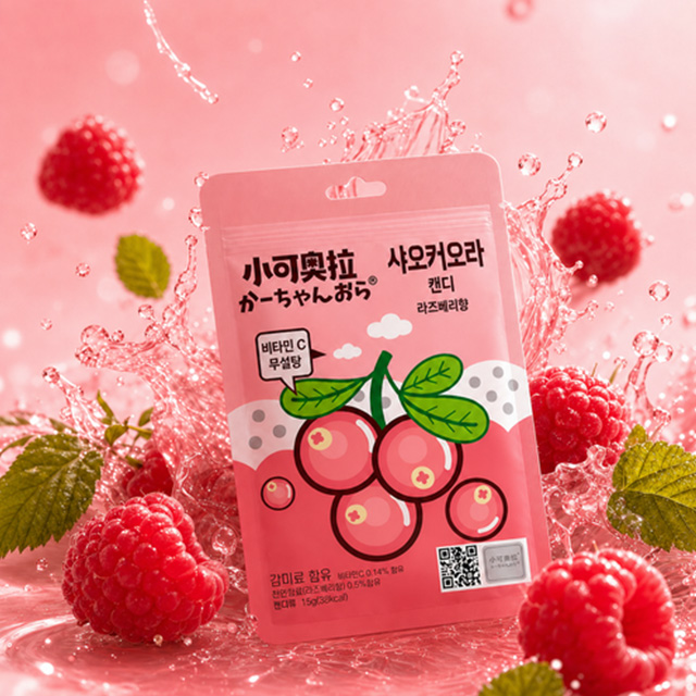 샤오커오라 캔디 15g_라즈베리 (20개 1세트)