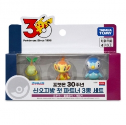 30주년 신오지방 첫 파트너 3종 세트 (모부기,불꽃숭이,팽도리)