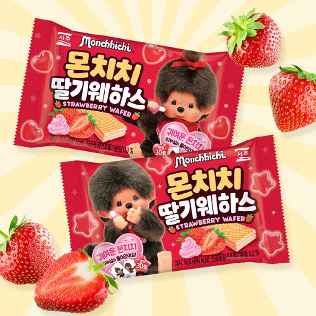 몬치치 딸기웨하스 (14개 1세트)