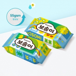 보솜이 이지플레이 물티슈 휴대용 60g 10매 (낱개)(랜덤)