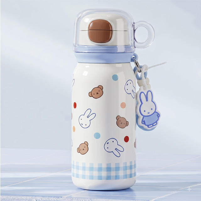 미피 이중 빨대 컵 텀블러 570ml