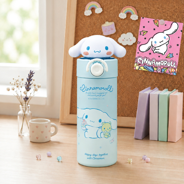 시나모롤 마스코트 스텐 스트로 보틀 420ml