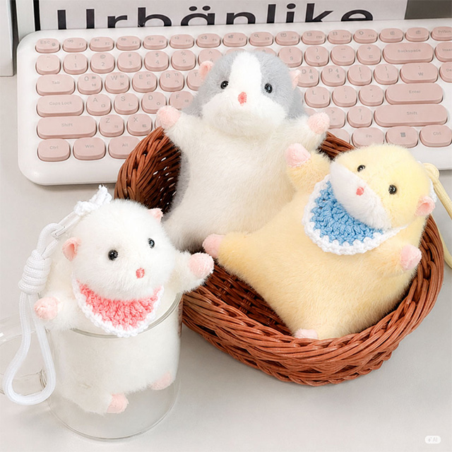 뚠뚠 햄찌 인형 키링 (랜덤)