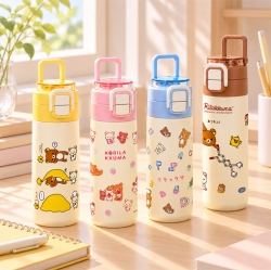리락쿠마 이중 빨대 텀블러 480ml ver.2