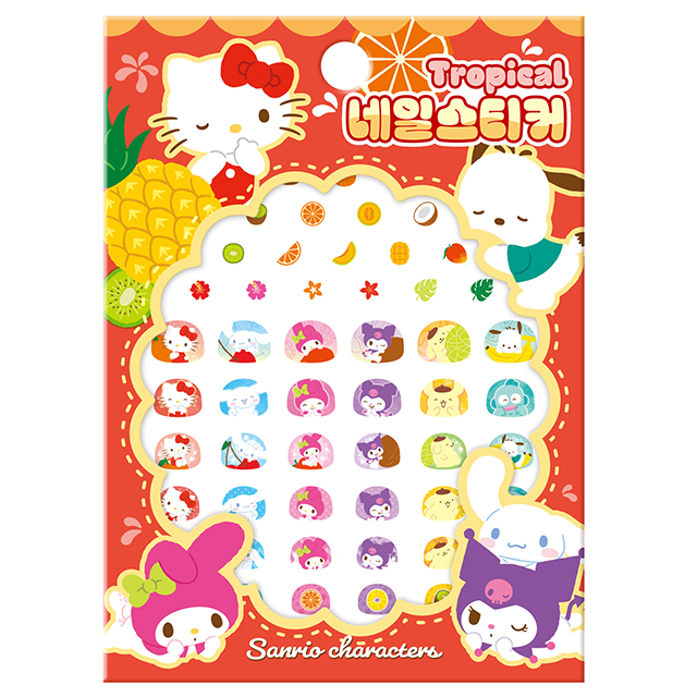 산리오 트로피칼 네일스티커